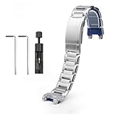 Correa de acero inoxidable compatible con la serie G-SHOCK MTG-B1000 / G1000 de Casio (accesos metálicos)