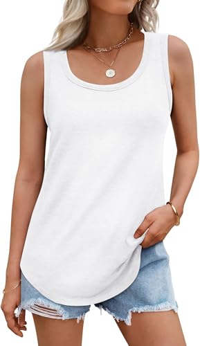 Tank Tops for Women Summer Sleeveless Casual Loose Fit Tunic Tops