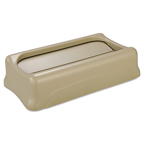 Tapa swing Rubbermaid fg267360beig para un acceso manos libres higiénico