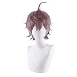 Gegexli Anime Cosplay Wigs Makoto Naegi Cosplay Synthetic Hair Halloween Party