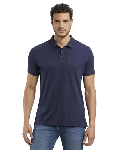 Image of Jockey 3913 Men Super Combed Cotton Rich Solid Half Sleeve Polo T-Shirt with Chest Pocket