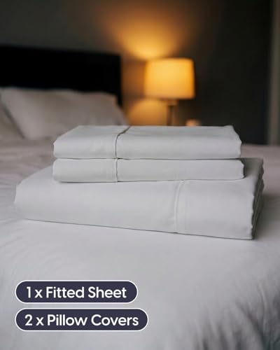 Image of Sleepy Town Cal King Size Bed Sheets - 3 Piece - NO Flat Sheet Included - California King Sheet Set - Soft, Comfy & Cooling - Easy Care - Wrinkle & Fade Free - Brushed Microfiber Sheets (Light Grey)
