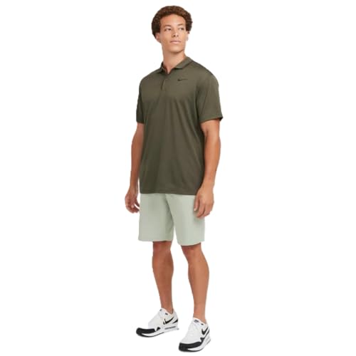 Nike Men's Dri-FIT Victory Golf Polo Cargo Khaki | Black X-Large