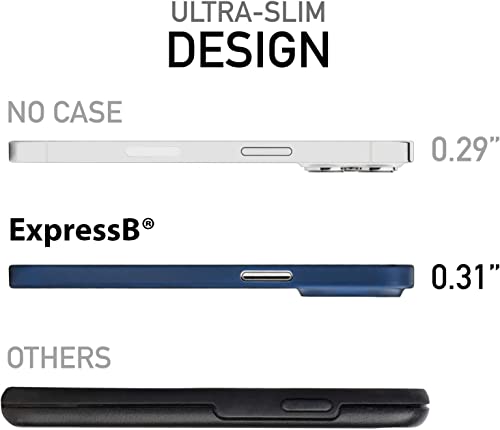 Image of ExpressB Back Cover for iPhone 15 Plus | Minimal Protect | Ultra Thin Anti Scratch Matte Finish Case for iPhone 15 Plus (Blue)