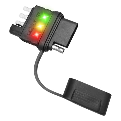 Engineering Information - No Trailer Lights, No Brake Lights and/or Trailer Tow Receptacle is Loose - 2020-2021 Chevrolet Silverado & GMC Sierra 2500HD/3500HD 5 UHANBUT 4-Way Flat Trailer Wiring Tester, 4-Pin Double End Male & Female Plug Trailer Light Tester with Indicators, Circuit Connector Testing Tool for Turn Signal Tail Lights Troubleshooting