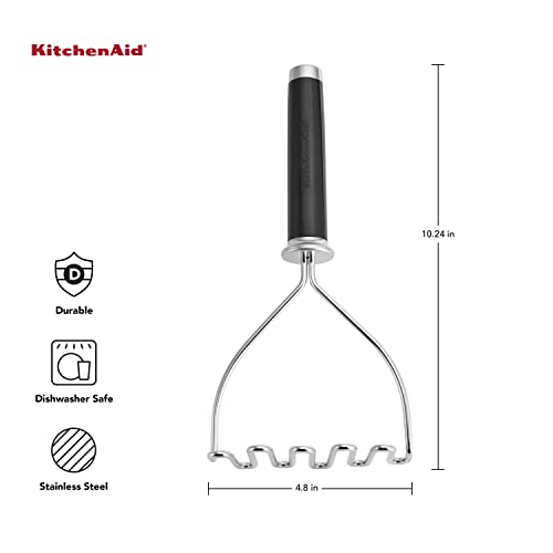 Kitchenaid Gourmet Stainless Steel Wire Masher, 10.24-Inch, Black #TOP2
