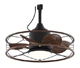 Lumcool 20" Waterproof Gazebo Fan, Remote & App Control, IP45 Wet Rated, Outdoor Ceiling Fan with LED Light, Hanging with Hook, 2 Downrods, Plug in, for Outside Patios Pergola