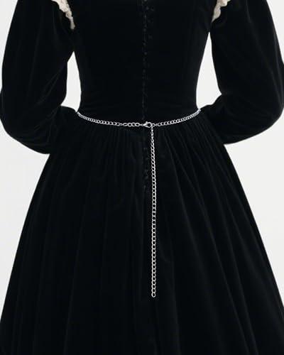 Renaissance Chain Belt for Women - Vintage Gothic Medieval Belts, Metal Celtic Fairy Waist Chain Belt for Halloween Party4