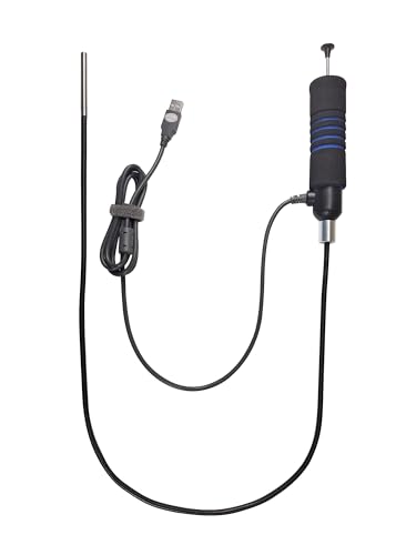 Vividia Grabber Borescope Retrieval Pickup Tool with USB Camera, LED Lights, Detachable Magnet for iOS/Android (Diameter 6mm Probe)