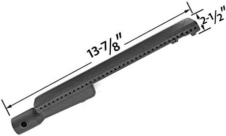 Cast-Iron Grill Burner for SAMS Member Mark REGAL04 CLP, Barbeques Galor 3BENDLP, Grand Hall Regal 04 CLP Grand Hall, REGAL04CLP Grand Hall, Members Mark REGAL04CLP and Patio Chef SS54 Gas Models