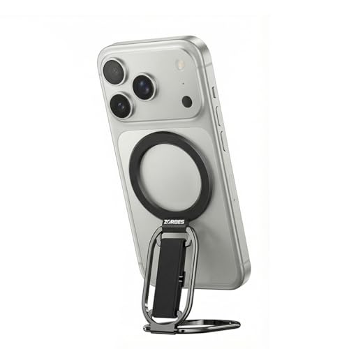 ZORBES® Magnetic Phone Ring Grip Phone Stand-2 in 1 Triple-Foldin...