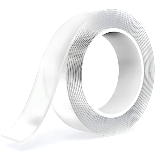 Industrial Strength Double Sided Tape, No Nails Adhesive Extra Strong Magnetic Tape, Heavy Duty Easy Hold Sumo Strip, Anti Slip No More Nails Glue Gel Grip Tape For Picture Hanging Carpet, DIY (2M)