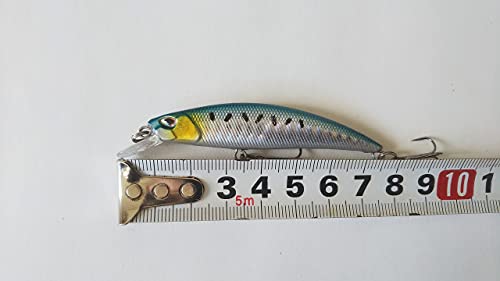 ノーブランド品 渓流本流ヘビーシンキングミノー 9g 8cm 5色セット