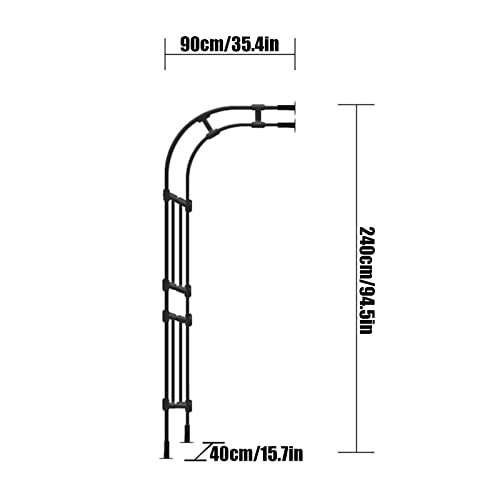 Tonnelle de support robuste résistante aux intempéries pour jardin