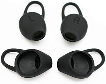 AvimaBasics 4pcs Best Premium Quality Spare Replacement Compatible with Plantronics Backbeat Fit Wireless Earphones, Silicone Earbuds Eartips Ear Gels (Black)