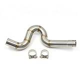 Motorcycle Silencieux D'échappement Pour Benelli TRK 502 TRK502 2016 2017 2018 Pot D'échappement Moto Décatalysé Et Tuyau Liaison Intermédiaire 51 Mm