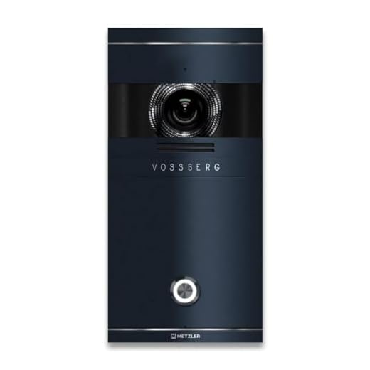 Metzler Video Türsprechanlage 1 Familienhaus | Türklingel mit Kamera FullHD | Opt. 7" Monitor | Smartphone App | Mit Anschluss für Türöffner | Anschluss: 2-Draht IP | Anthrazit | VDM10 2.0 Colson
