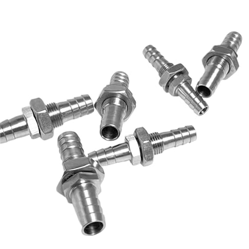 Accesorios de tubería de acero inoxidable 304 para mangueras de agua con unión pasamuros 14mm 6