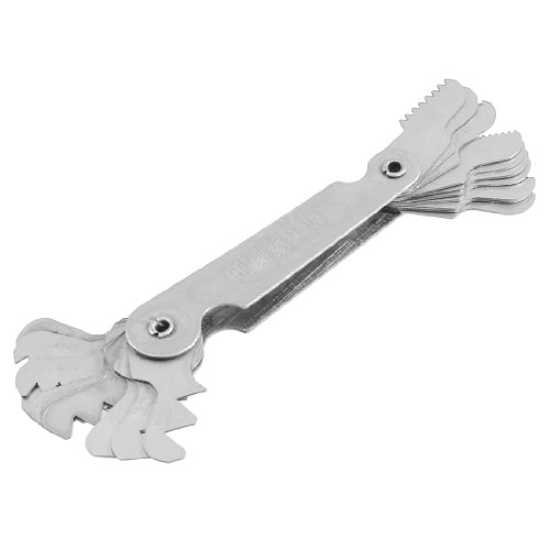 Aexit 0. 5-2.0 UNF 2. 5-7.0 UNC 20 feuilles avec filetage interne et externe Jauge de 60° 264W639