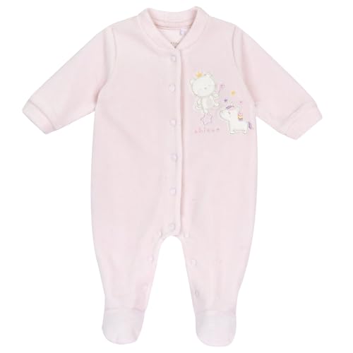 Chicco, Babystrampler Aus Warmem Und Weichem Nicki, Mit Praktischer Frontöffnung, Ideal Für Den Winter, Babykleidung für 0-24 Monate, Designed in Italy