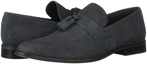Marc Joseph New York Men's Leather Luxury Gold Collection Tassle Loafer, Grey Nubuck, 11 | Image 6