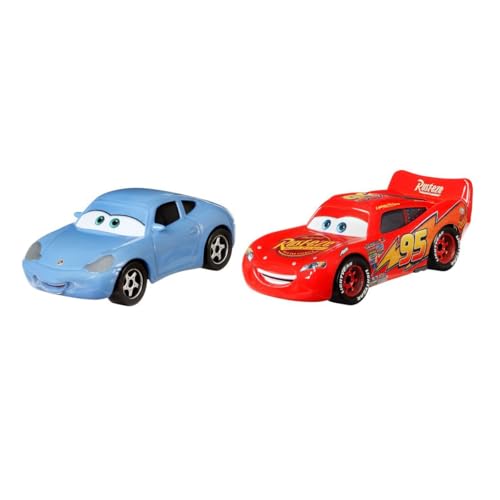 Disney Pixar Cars Sally and Lightning McQueen Lot de 2 voitures moulées sous pression