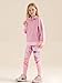 GRACE KARIN Girls Clothes Size 12 14 Teen Fall Winter Back To School Fashion Pink Half Zipper Sweatshirt Legging Preppy Clothes