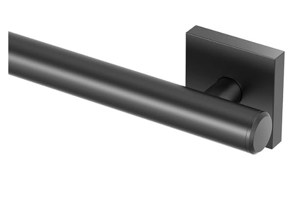 Image of Gatco 940MX Elevate 12 inch L Grab Bar, Matte Black /ADA Compliant Stainless Steel Safety Grab Bar for Bathroom