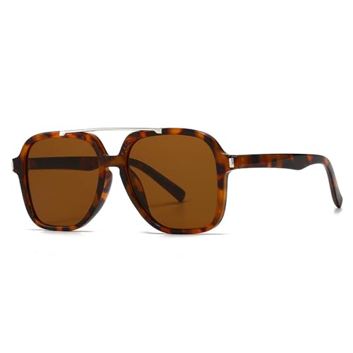 Lunettes de soleil rétro écaille de tortue femmes tendance casual chic UV400