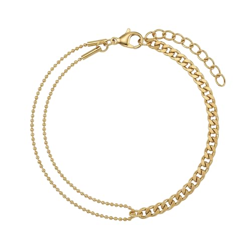 Bracelet Noelani acier inoxydable doré : un bijou hypoallergénique résistant à l'eau