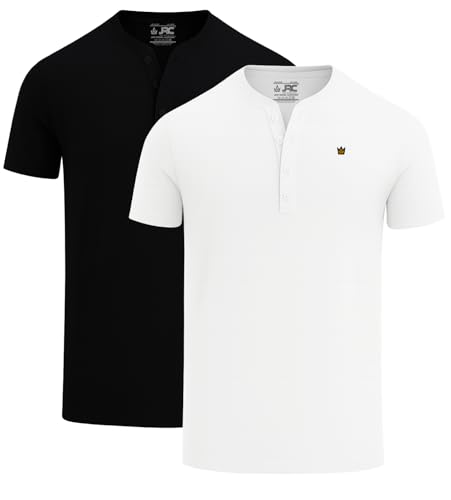 T-shirt henley homme manches longues haut léger de sport running et casual pack de 2