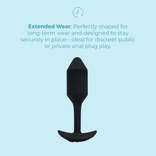 Image of b-Vibe Vibrating Snug Plug Black Medium, Sex Toys (Black /M)