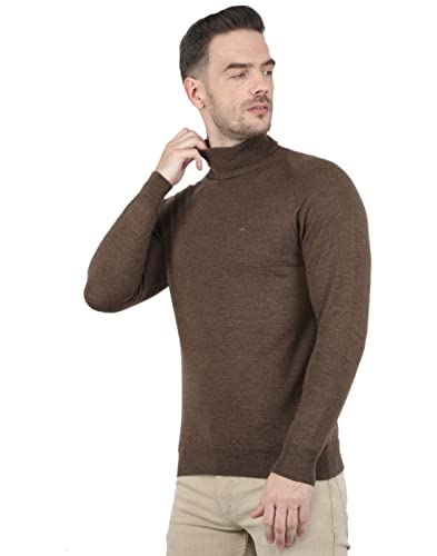 Image of Monte Carlo Men Wool High Neck Pullover Sweater