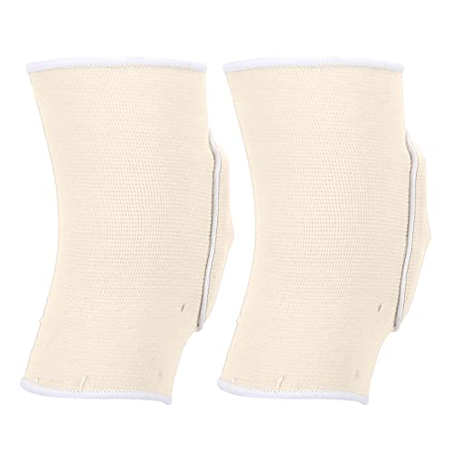 Brrnoo Rodilleras de Esponja Espesa para Deportes, Protección para Rodilla para Baile, Yoga, Baloncesto, Voleibol, Blanco