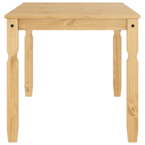 Table pin massif stable et durable Corona 160x80cm moderne cirée - 6
