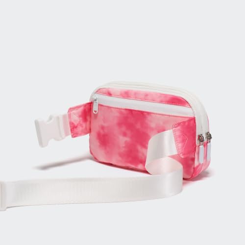 Image of Pander Nylon Fanny Pack Belt Bag for Women with 5 Zipper Pockets | Nylon belt bag with five zippered pockets, a dedicated card slot and an adjustable strap for crossbody or waist wear