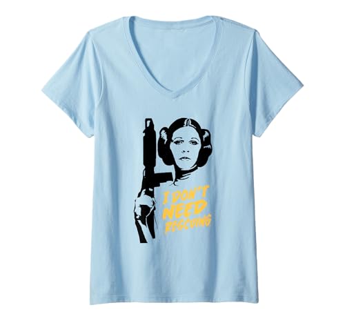 T-shirt Star Wars Princess Leia en coton doux et coupe col V