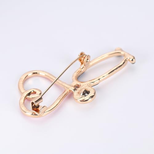 Image of Uterus Pin Medical Obgyn Pins Stethoscope Brooch Medicine Symbol Lung Brooch for Gynecologist Medical Doctors Nurse Gifts Jewelry