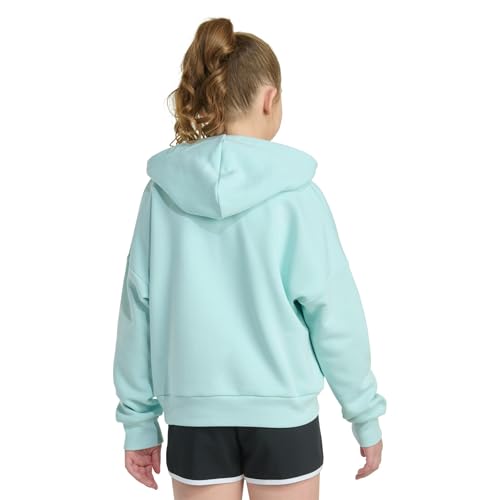 adidas Girls' Fleece Colorblock Hooded Sweatshirt4