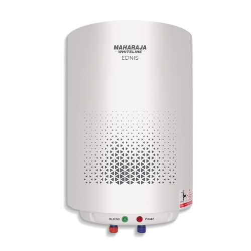 Maharaja Whiteline Ednis Storage Water heater, 25 Litre, Polymer Coated, Rust & Shock Proof Abs Body – WH-175 (White) Maharaja Whiteline Ednis Storage Water heater, 25 Litre, Polymer Coated, Rust & Shock Proof Abs Body – WH-175 (White)