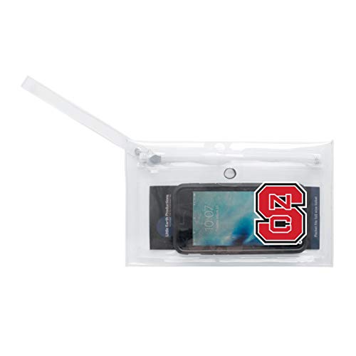 Image of Littlearth - LIWXY NCAA North Carolina State Wolfpack Unisex Ncaancaa Ticket Wristlet, Clear, 9 inch by 5.25 inch