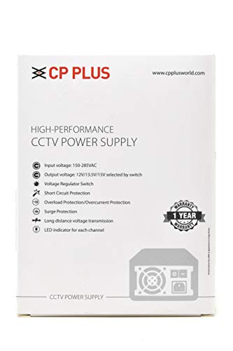 CP Plus CP-DPS-PD08-12D 12V 10Amp 8 Channel Fiber SMPS (Switched-Mode Power Supply) for CCTV Security Surveillance Camera Power Supply - Image 4