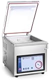 Automatische Funktionsweise HENDI Vakuum-Verpackungsmaschine, Vakuumiergerät, Vakuum Kammer Verpackungsmaschine, Schweißleiste: 260mm, Pumpenleistung: 167 l/min, 230V, 370W, 330x480x(H)360mm, Edelstahl