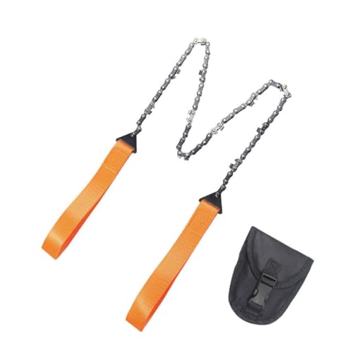 GAROZATION 1set Portable Wire Saws for Outdoor Emergencies Manganese Hand Chainsaw for Camping Hiking Work Lightweight and Easy to Use