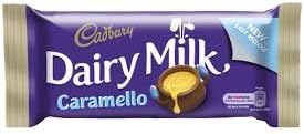 Cadbury Dairy Milk Caramello Chocolate Bar 47g (Pack of 10) from Ireland