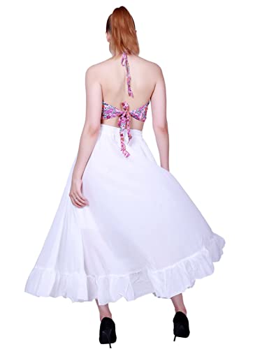 15 Yard Belly Dancing Skirt For Ats (White) #TOP5