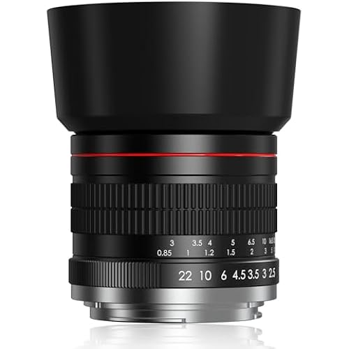 85mm f1.8 Portrait Lens Manual Focus Lens for Nikon F Mount, Compatible with Nikon D3500 D850 D7500 D5600 D500 D7200 D5500 D750 D810 D3300 D5300 D610 D7100 D5200 D600 D3200 (D-Series)