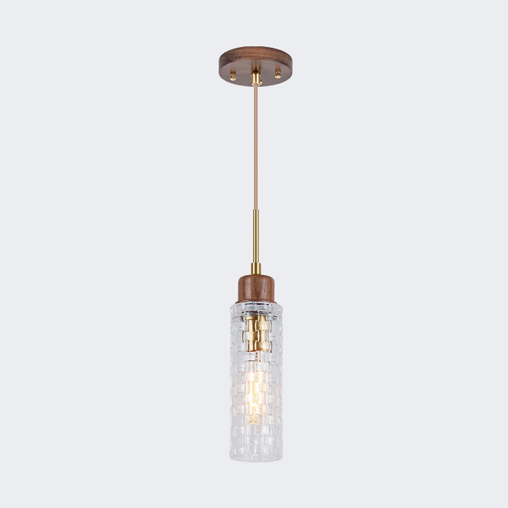 Lampe suspendue en verre E14 pour couloir et salle de bain