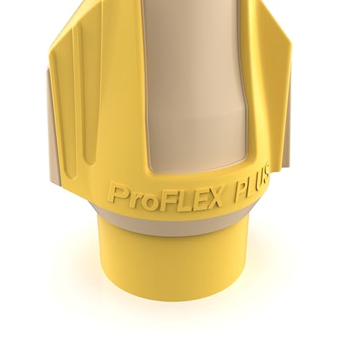 Image of Ideal Electrical Twister Proflex Plus (30-345) Tan /Yellow Electrical Wire Connectors, Box of 100 - Smooth Twist-On Wire Nuts for Wiring 3-Way Switches, GFCI Outlets, and More