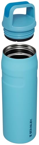 Image of Stanley IceFlow Cap and Carry Water Bottle | Wide Mouth Twist Lid | Lightweight & Leakproof for Travel & Sports | Insulated Stainless Steel | BPA-Free